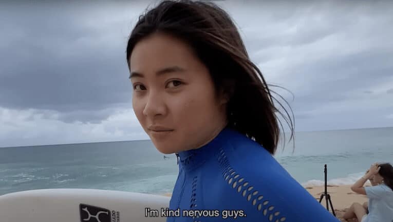 Jade (pictured) at Pipeline.